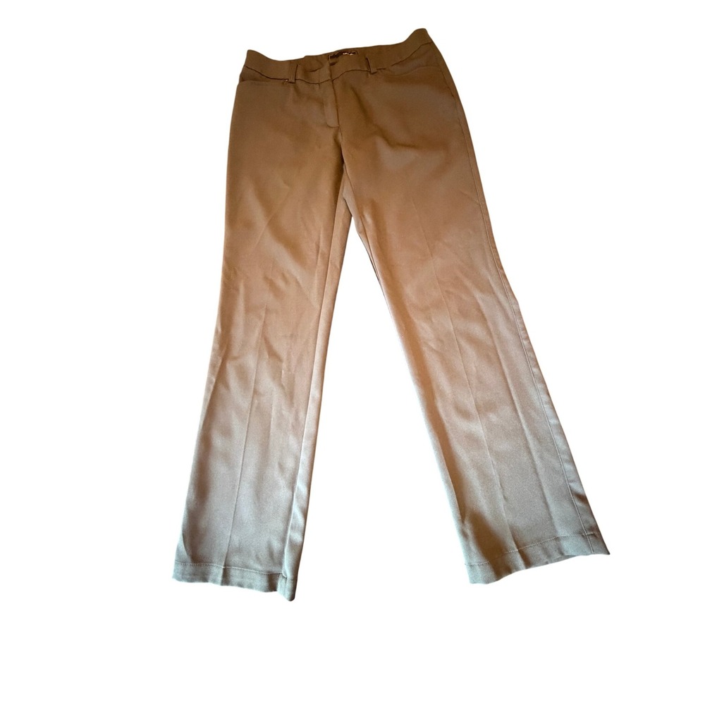 OBOE Pants‎ Gray Flat Front Classic Fit Polyester Women US 10/28